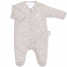 Pyjama léger jersey Bmini beige à points jerry (naissance : 50 cm)  par Bemini