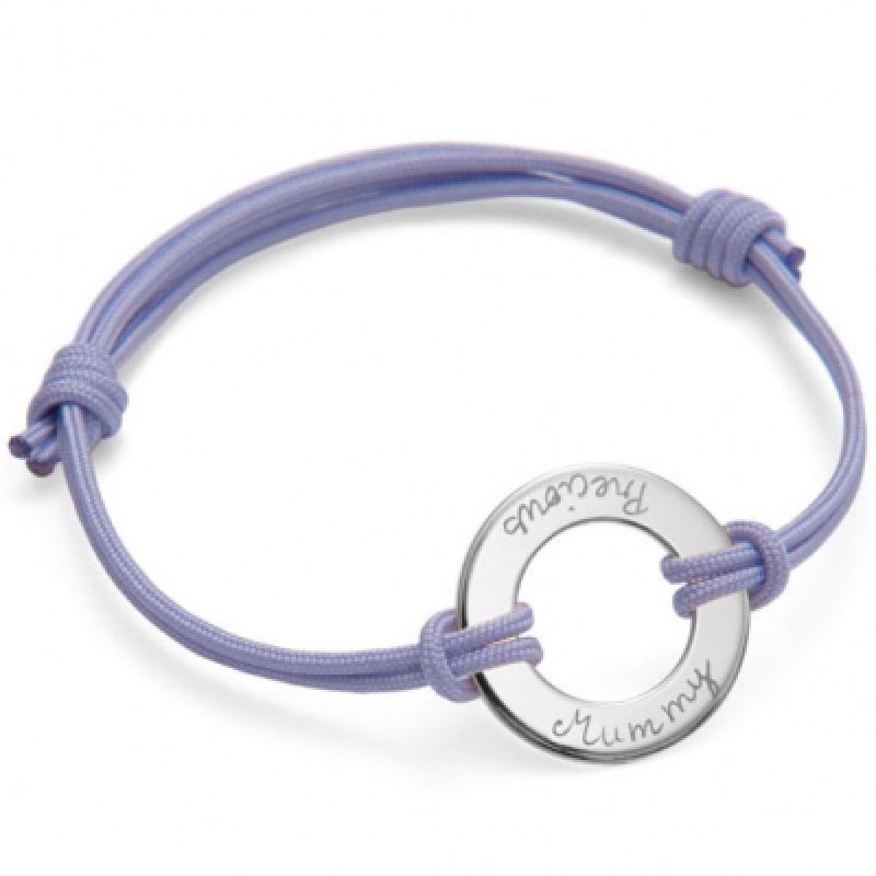 Bracelet maman Eternity personnalisable (argent 925°) Merci Maman