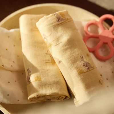 Lot de 3 langes en gaze de coton Kangaroots (70 x 70 cm)