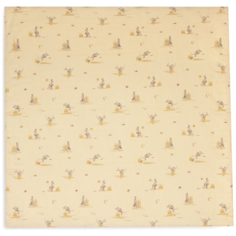 Lot de 3 langes en gaze de coton Kangaroots (70 x 70 cm) Jollein Produit 4