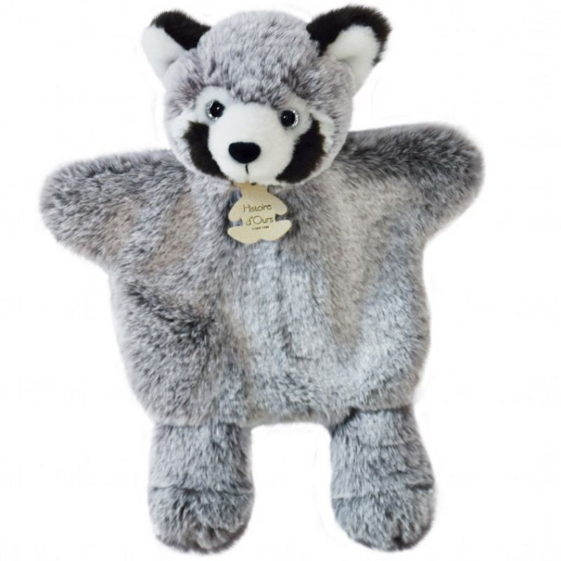 Peluche marionnette Panda roux Sweety Mousse (25 cm) Histoire d'Ours
