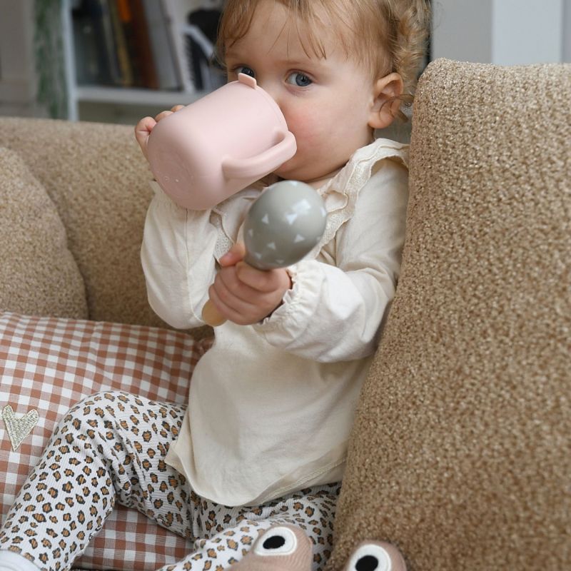 Tasse d'apprentissage silicone Barbe à papa Béaba Ambiance 6