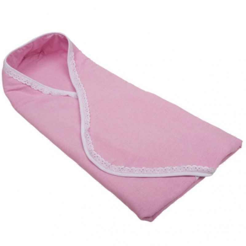 Nid d'ange uni Floral rose et bleu (95 x 108 cm) Little Dutch