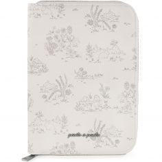Protège carnet de santé Toile de Jouy Cream - Pasito a pasito