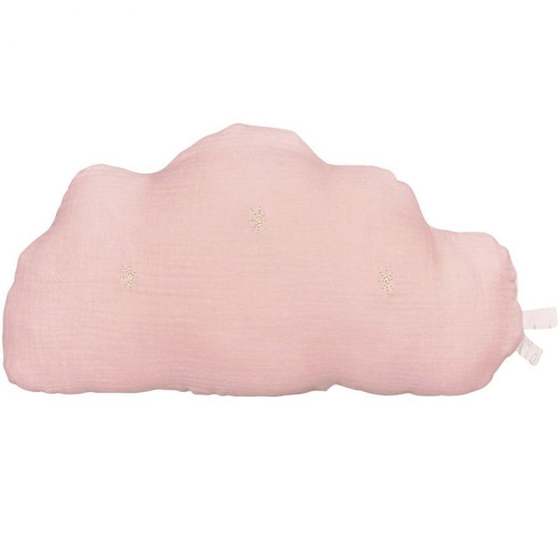 Coussin nuage rose Lily poudrée (35 x 20 cm) Sauthon