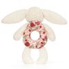 Hochet Lapin en fleurs Crème (18 cm) Jellycat Produit 3