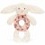 Variation Beige du produit Hochet Lapin en fleurs Crème (18 cm) de la marque Jellycat