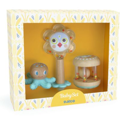 Coffret cadeau 3 jouets d'activités Baby Blanc Kit