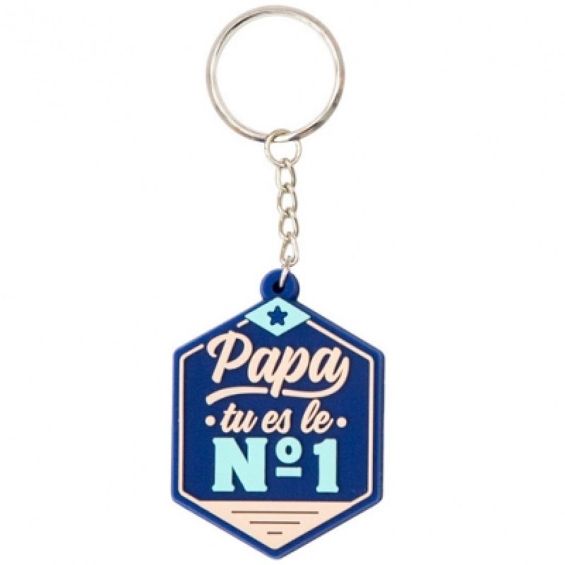 Porte-clés Papa, tu es le n°1 Mr. Wonderful