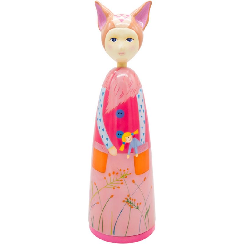 Lampe veilleuse Tête en l'air Mme Renard (37 cm) L'oiseau bateau