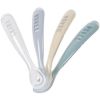 Lot de 4 cuillères silicone 1er âge Set Galet Bleu nuage Bleu baltique Argile Béaba Produit 1