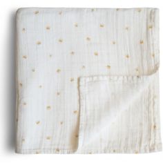 Maxi lange en coton bio Couronne (120 x 120 cm) - Mushie