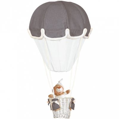 Lampe montgolfière gris et blanc Domiva