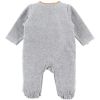 Pyjama chaud Babou & Kendi en velours gris (naissance)  par Noukie's