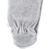 Pyjama chaud Babou & Kendi en velours gris (naissance)  par Noukie's