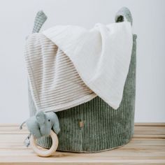 Panier de rangement Sense vert d'eau (38 cm)