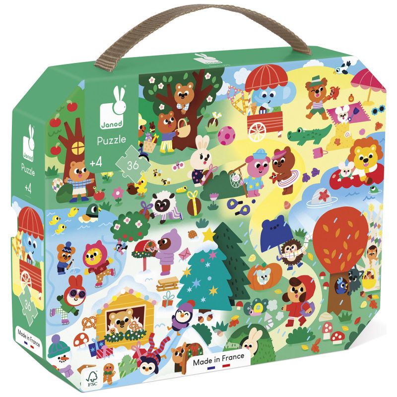 Puzzle Les 4 Saisons (36 pièces) Janod Produit 1