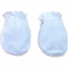 Moufles de naissance tencel en coton bleu  par Cambrass