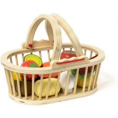 Panier de 13 fruits et légumes en bois - Oxybul