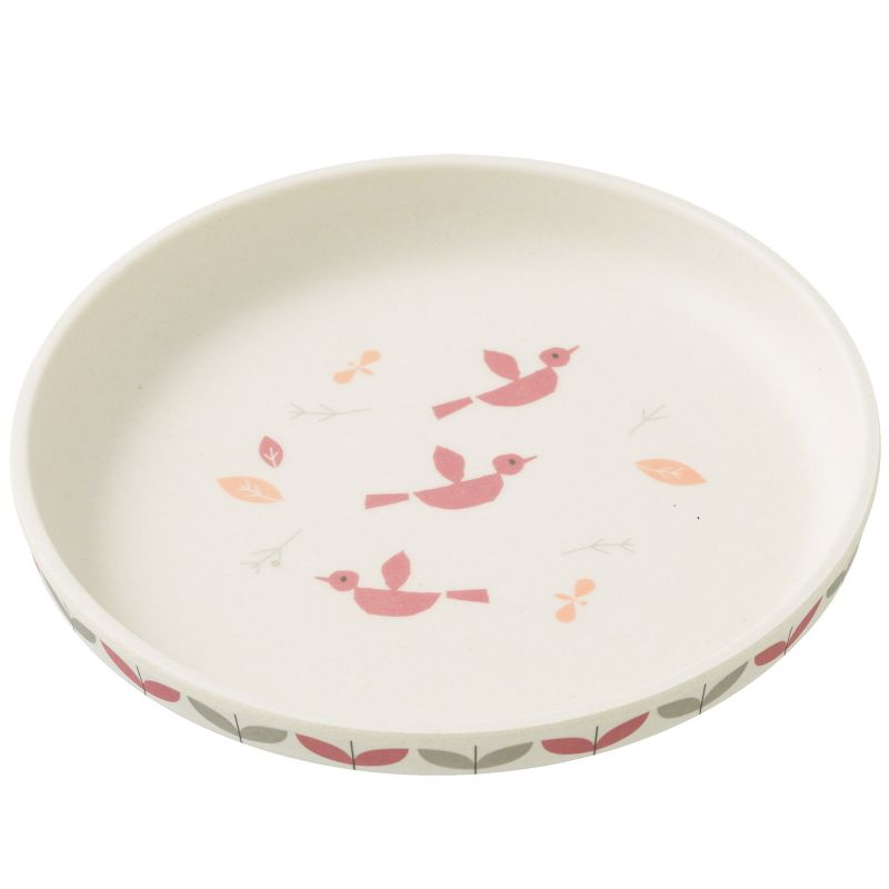 Assiette en bambou Oiseau Fresk