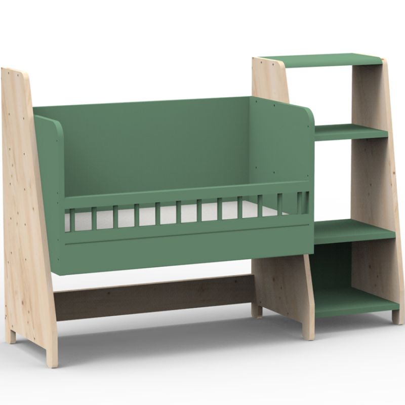 Berceau cododo évolutif avec colonne étagère Asymetry Montessori (coloris au choix) Mathy by bols Produit 1
