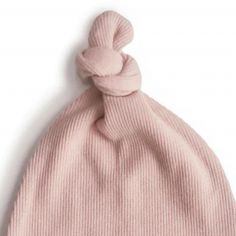 Bonnet de naissance côtelé Blush