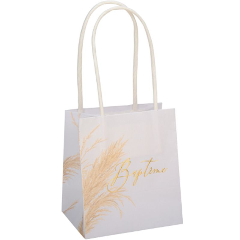Lot de 6 sacs cadeaux Baptême Jolie pampa Arty Fêtes Factory