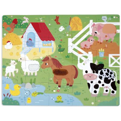 Puzzle tactile Ferme (20 pièces) Janod 