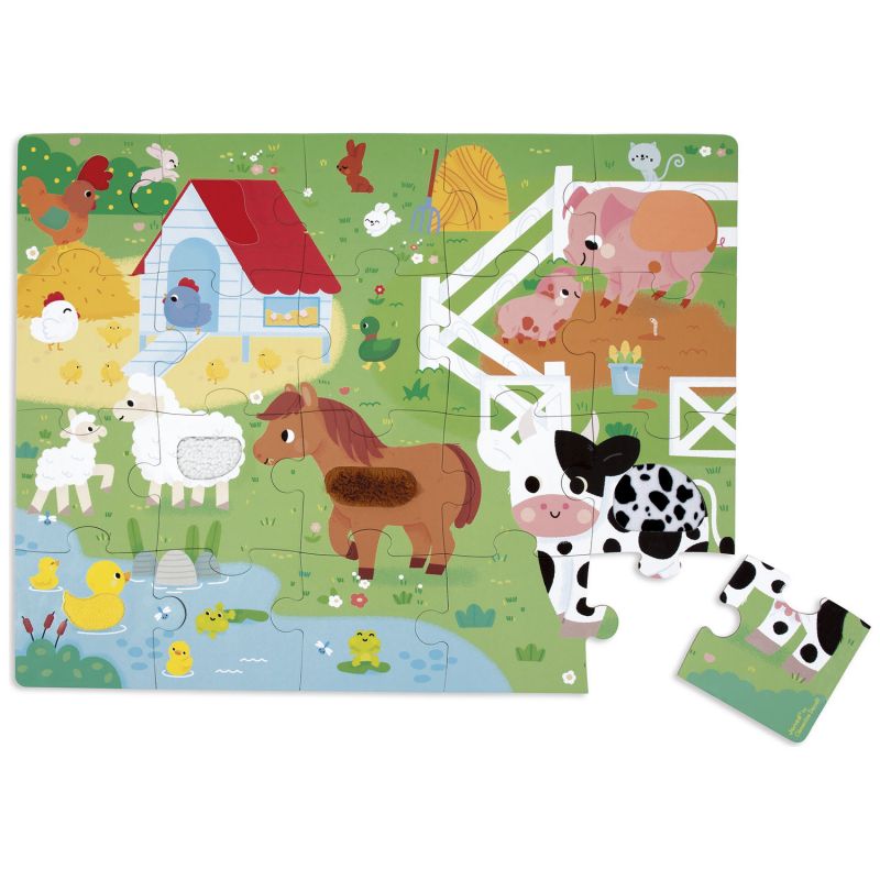 Puzzle tactile Ferme (20 pièces) Janod Produit 2