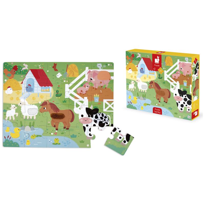Puzzle tactile Ferme (20 pièces) Janod Produit 8