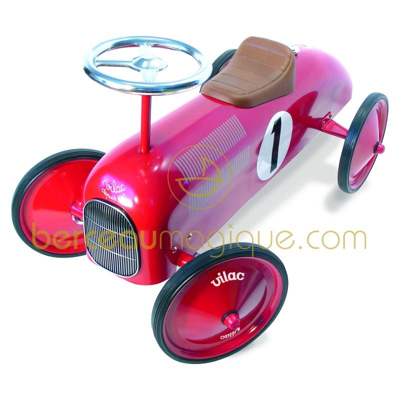 Voiture de course porteur en métal  Vilac