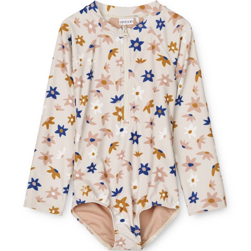 Combinaison maillot de bain Magali Flower market sandy (12-18 mois) Liewood