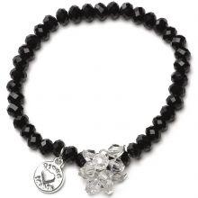Bracelet Charm perles noires charm bouquet de perles  par Proud MaMa