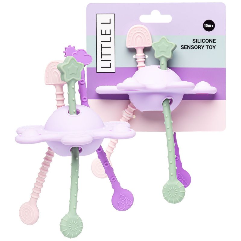 Jouet d'éveil et de dentition en silicone Petit Ciel Sensoriel Little L Packaging 4