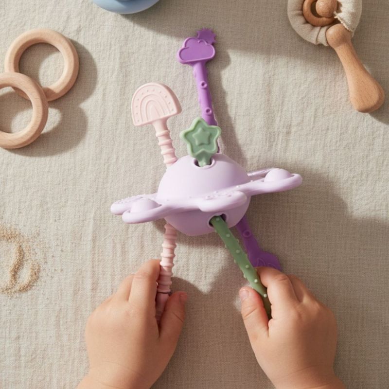Jouet d'éveil et de dentition en silicone Petit Ciel Sensoriel Little L Ambiance 8