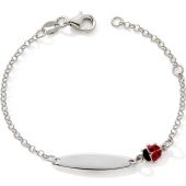 Gourmette Coccinelle (argent)