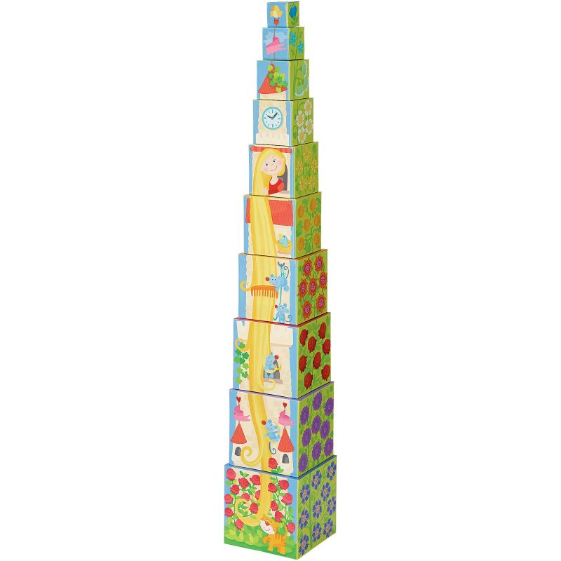 Cubes à empiler Raiponce Haba