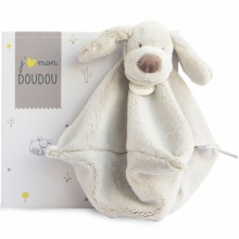 Doudou plat chien beige (25 cm)  par Doudou et Compagnie