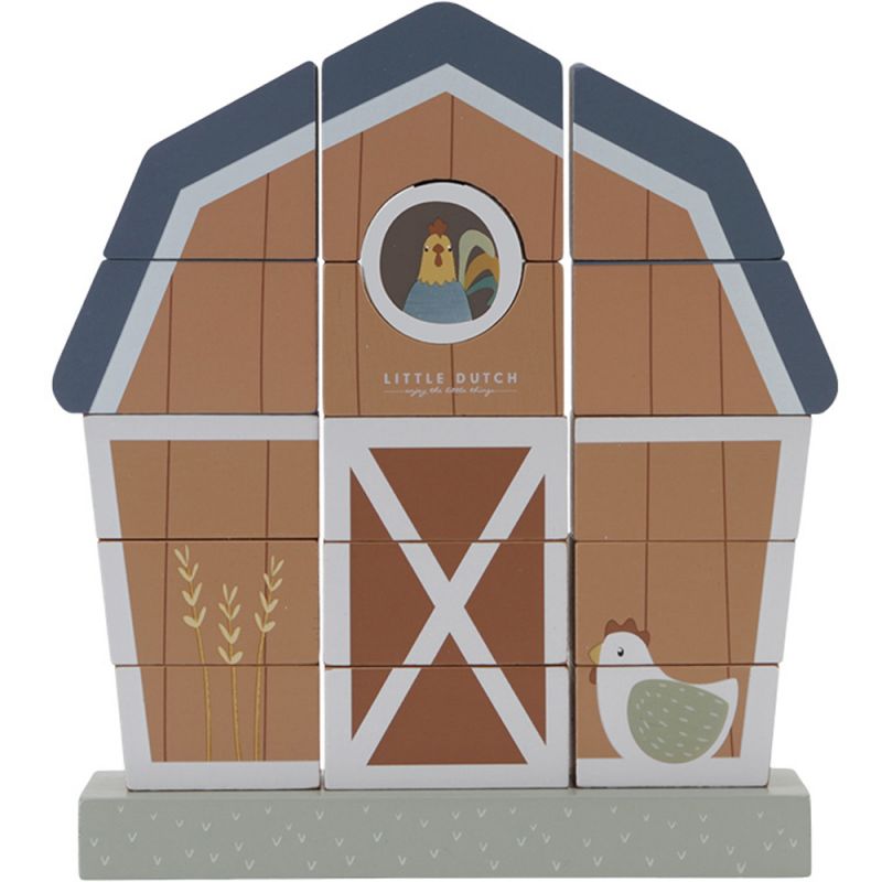 Ferme à empiler en bois Little Farm Little Dutch