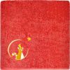 Serviette de bain panda roux terracotta personnalisable (70 x 140 cm) - L'oiseau bateau
