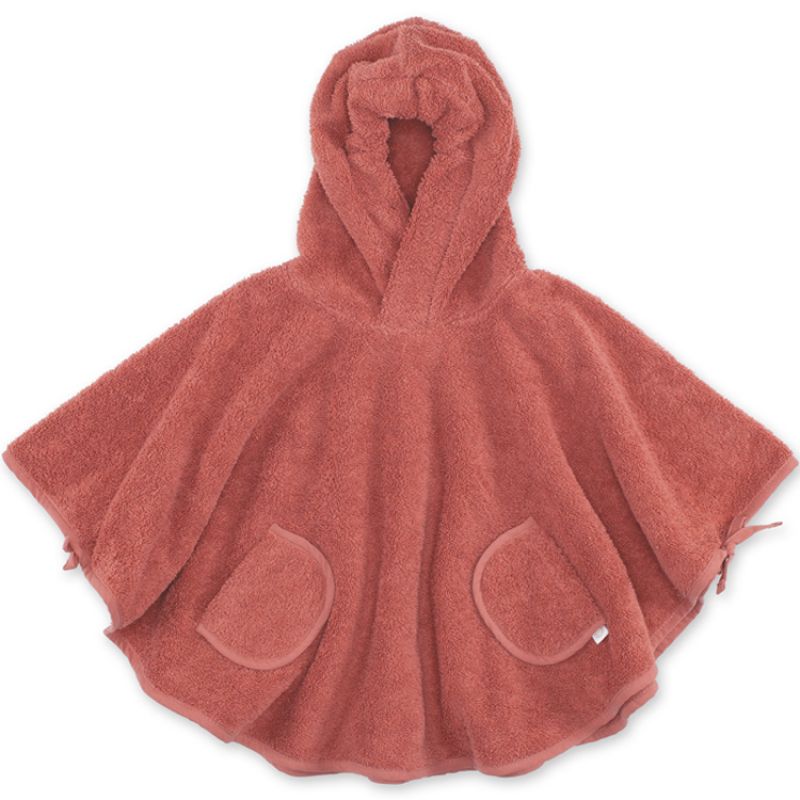 Poncho de bain Terry rouge (9-36 mois) Bemini