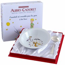 Coffret assiette + panadière perles Le Petit Prince (2 pièces)  par Aubry-Cadoret