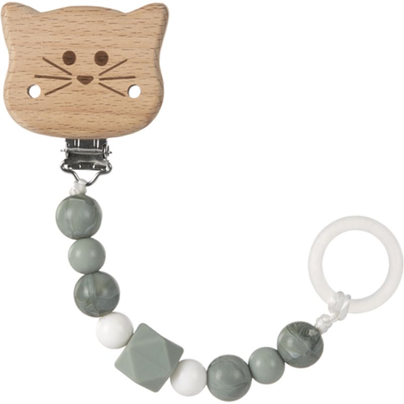 Attache sucette en bois Little Chums chat Lässig