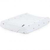 Housse matelas à langer Jersey coeurs dorés (70 x 50 cm)