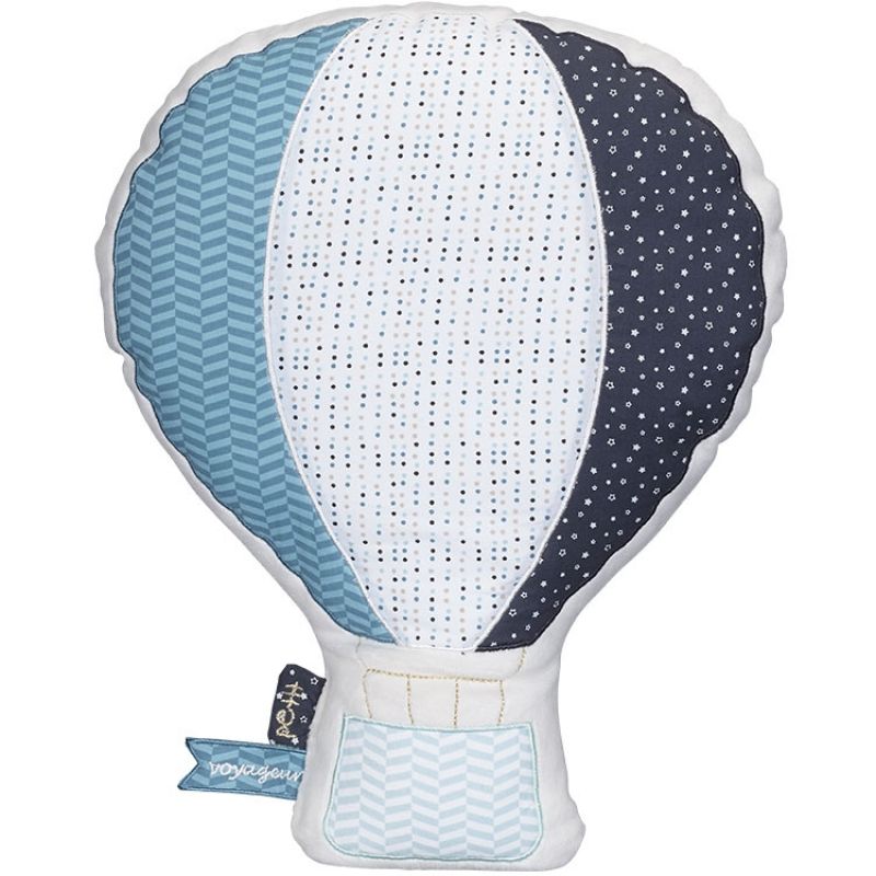 Coussin montgolfière Lazare (26,5 x 34,5 cm) Sauthon