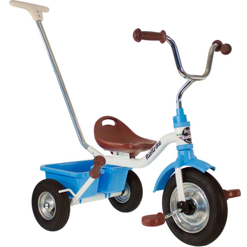 Tricycle Racing Monaco avec panier arrière bleu Italtrike