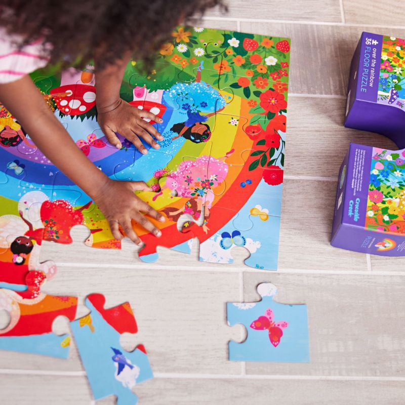 Puzzle Over the rainbow (36 pièces) Crocodile Creek Ambiance 9