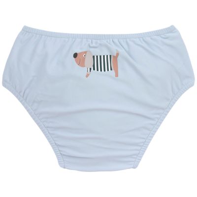 Maillot de bain anti-fuite illusion bleu (7-12 mois)