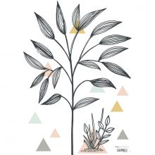Planche de stickers A3 de buisson et triangles  par Lilipinso