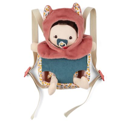 Poupée Jeanne et son porte bébé Lilliputiens